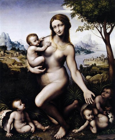 Leda y sus hijos de Leonardo da Vinci